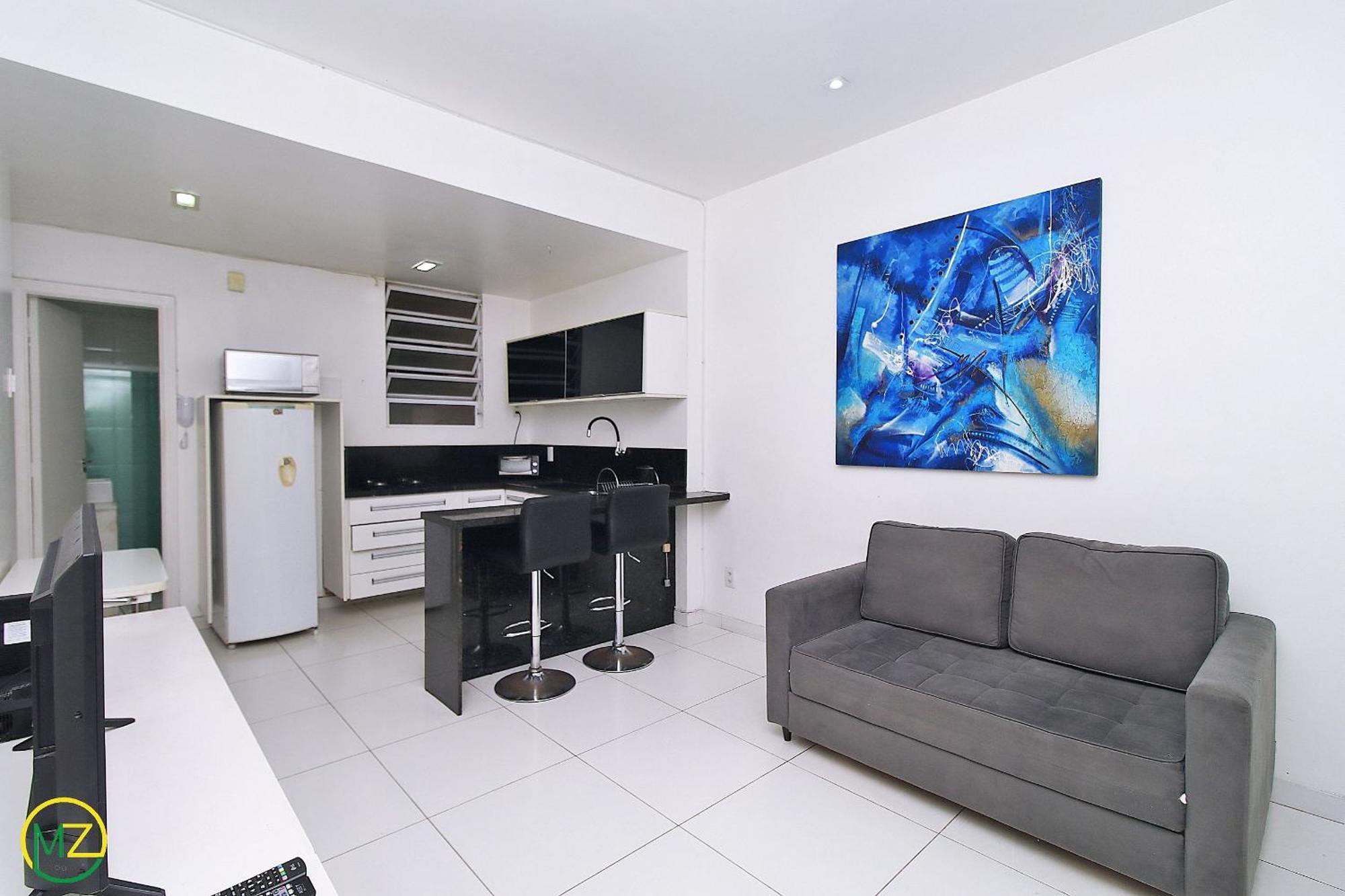 Studio Com Vista Lateral Para O Mar Em Copacabana Рио-де-Жанейро Экстерьер фото